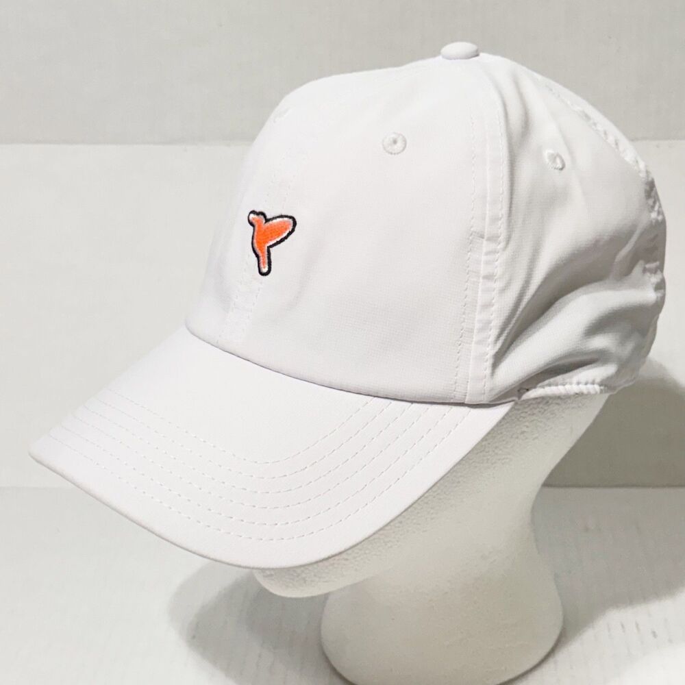 Birddogs Performance Hat Cap Strapback Adjustable White Lightweight Logo - Picture 1 of 8
